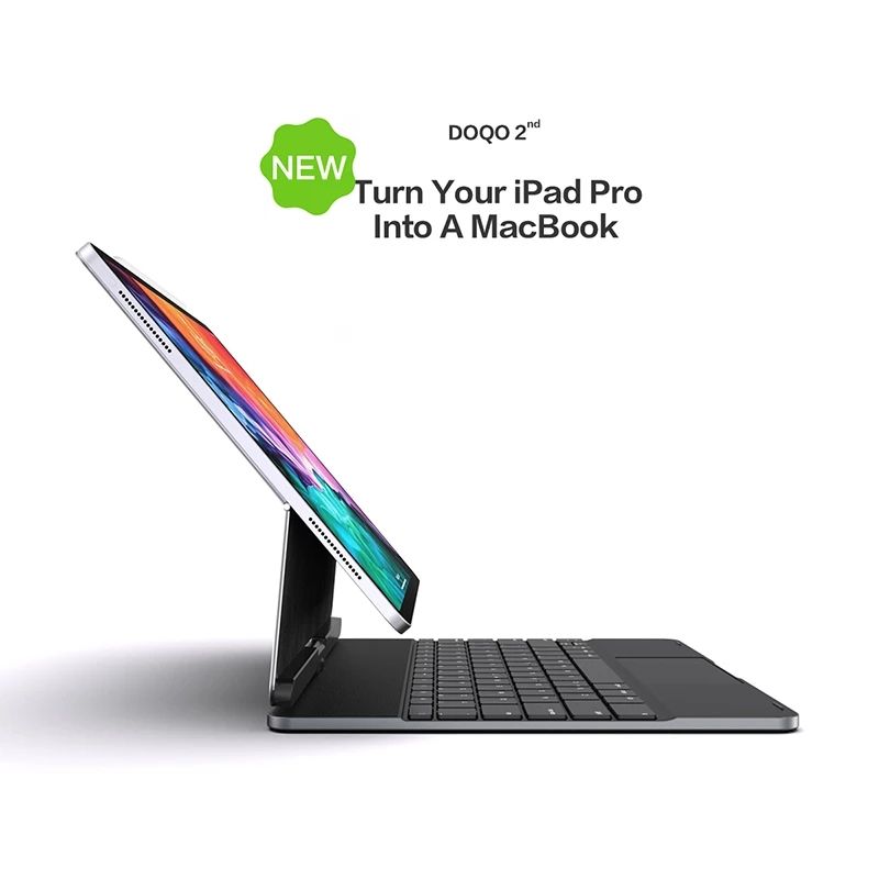 DOQO Magic Bluetooth Backlight Keyboard Case For IPad Pro 12.9