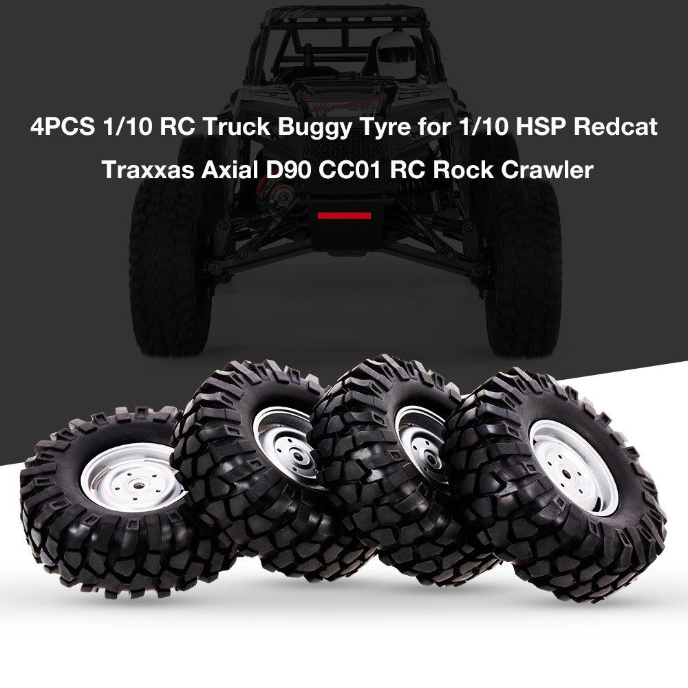 4PCS 1/10 RC Truck Buggy Tyre For 1/10 HSP Redcat Traxxas