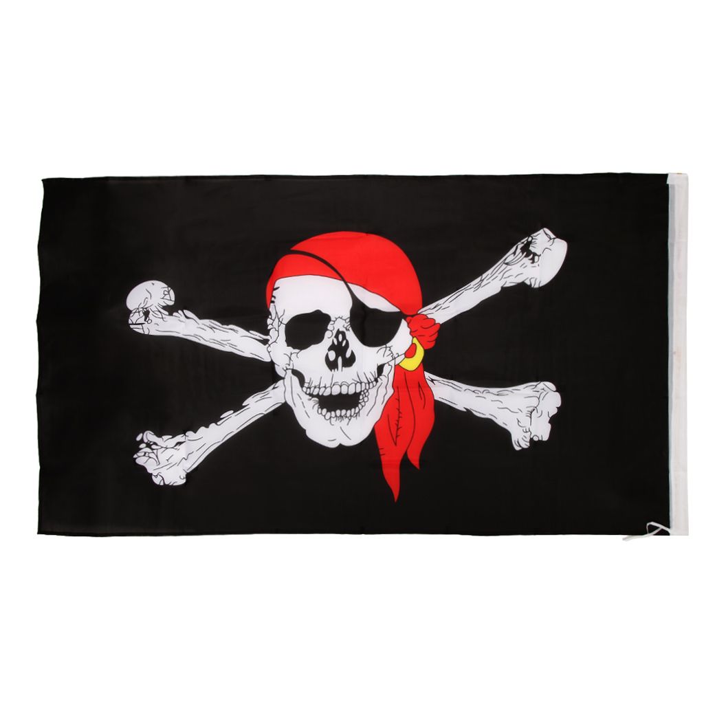 Pirate Flag Jolly Roger Skull And Crossbone Pattern Banner Festival