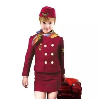 Air Hostess Costume  For Kids