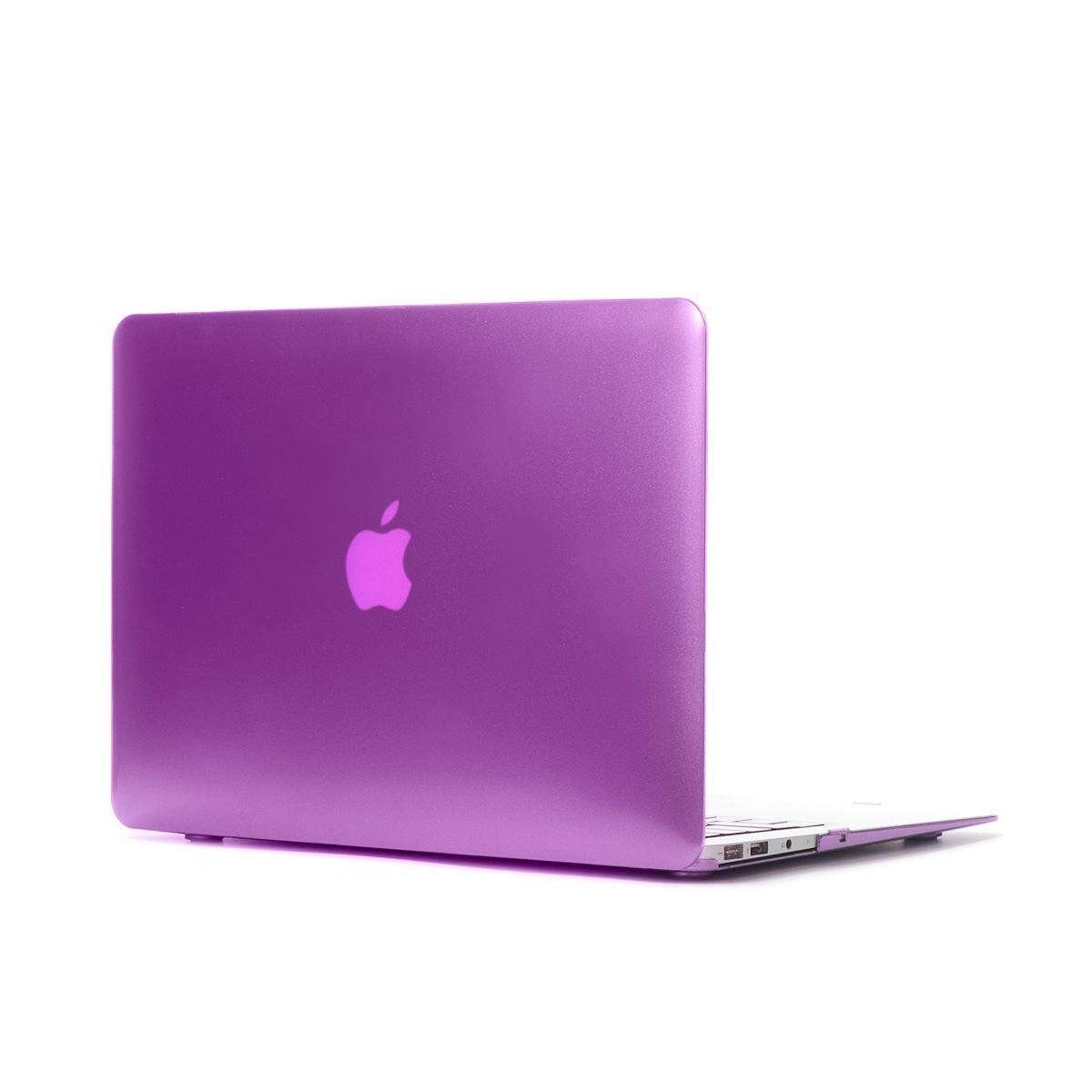 Plastic Hard Case Solid Laptop Protective Cover Skin For Macbook Retina 15.4 Inch Purple