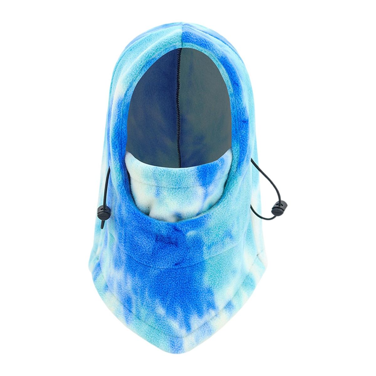 Black Ski Hoodie Face Shield Hat With Mask Sky Blue