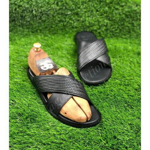 Male Basket Crossed Slippers