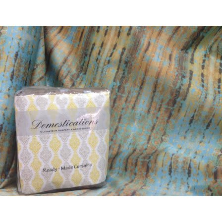 Textural Batik Ready-Made Curtain for Window