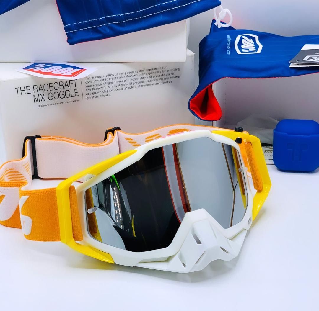 100% The Racecraft MX Goggles Glasses -Yellow