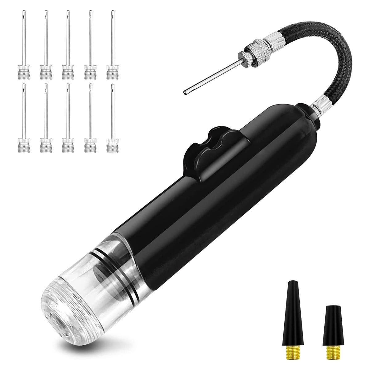 Basketball Ball Pump Air Pump,for Sports Balls with 10Pcs