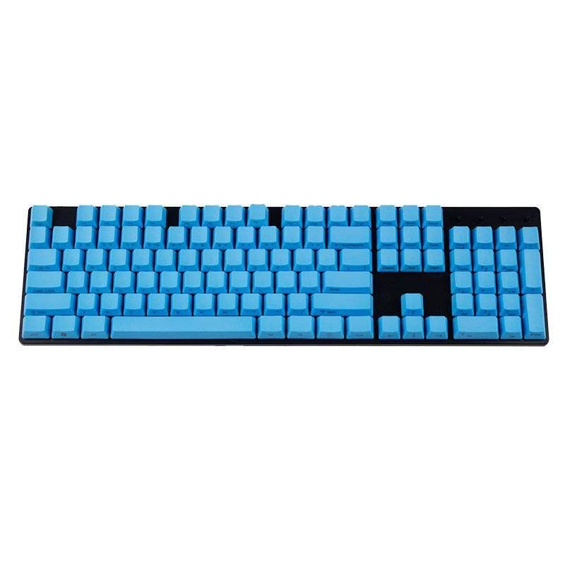 104 Keys Side Printed Key Caps Thick PBT Profile Keycaps DIY PBT Machanical Keyboard Switch Gamer For Cherry MX For Filco Blue (blue)