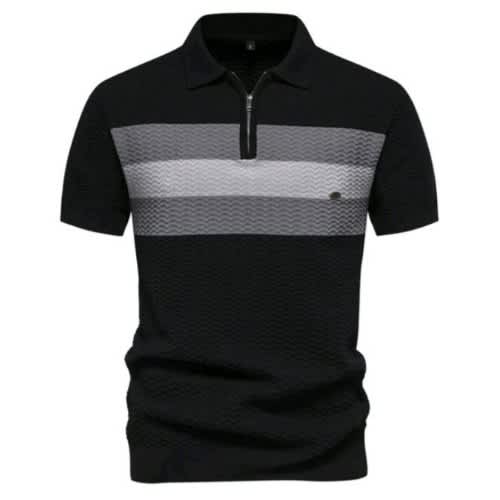 Rich Textured Rib Polo Shirts