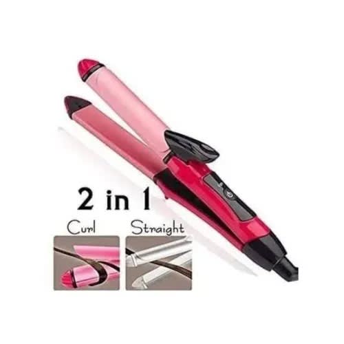 Hair Straightener And Curler -  2 In 1 - 1000W