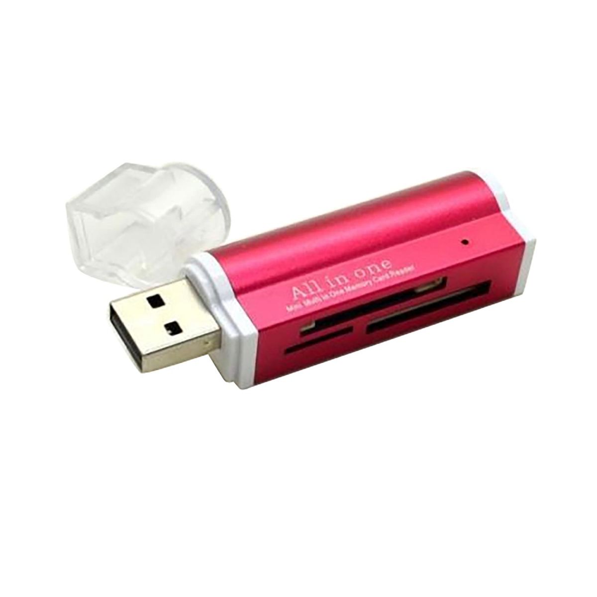 Mini USB 2.0 Multi-Function High Speed Micro-SD TF MMC-Red