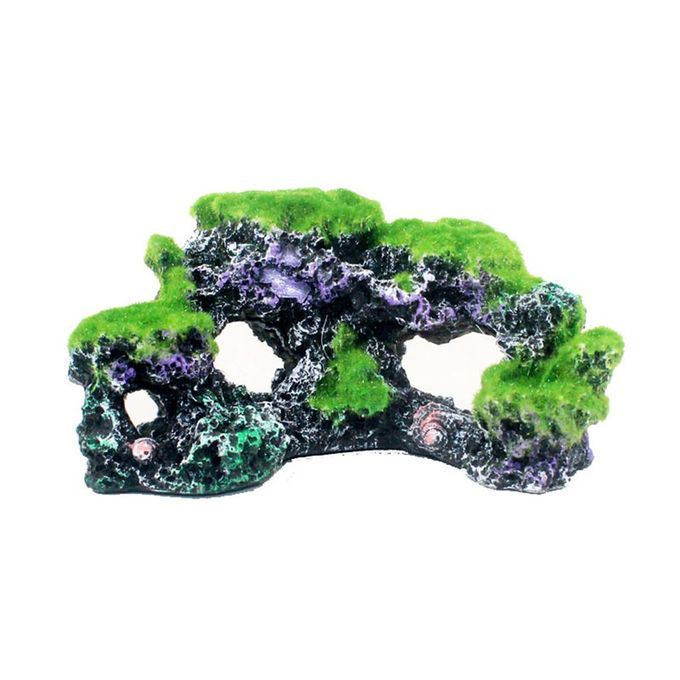 Aquarium De Oration Fish Shelter House Resin  Rafts Fish Tank De Oration- Oral Reef-17*9.5*8 M