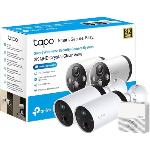 Tapo C420s2 Smart Wire-free Security 2 Camera System