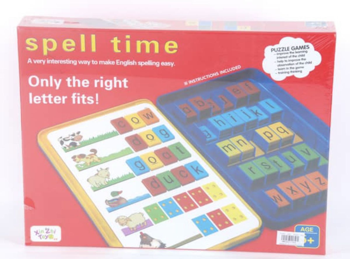 Children Spell Time Educational Word Puzzle Board Game