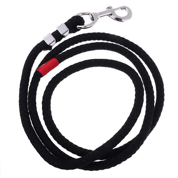 Horse Cotton Lead Rope Halters Spring Hook Pony Dog Black 2m