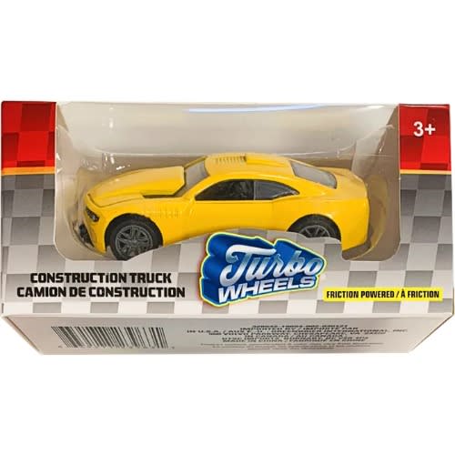 Metal Friction Powered Car- Yellow