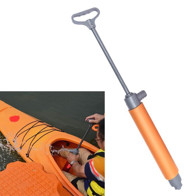 18" Kayak Hand Pump For Kayakers Canoe Survival Emergency Orange