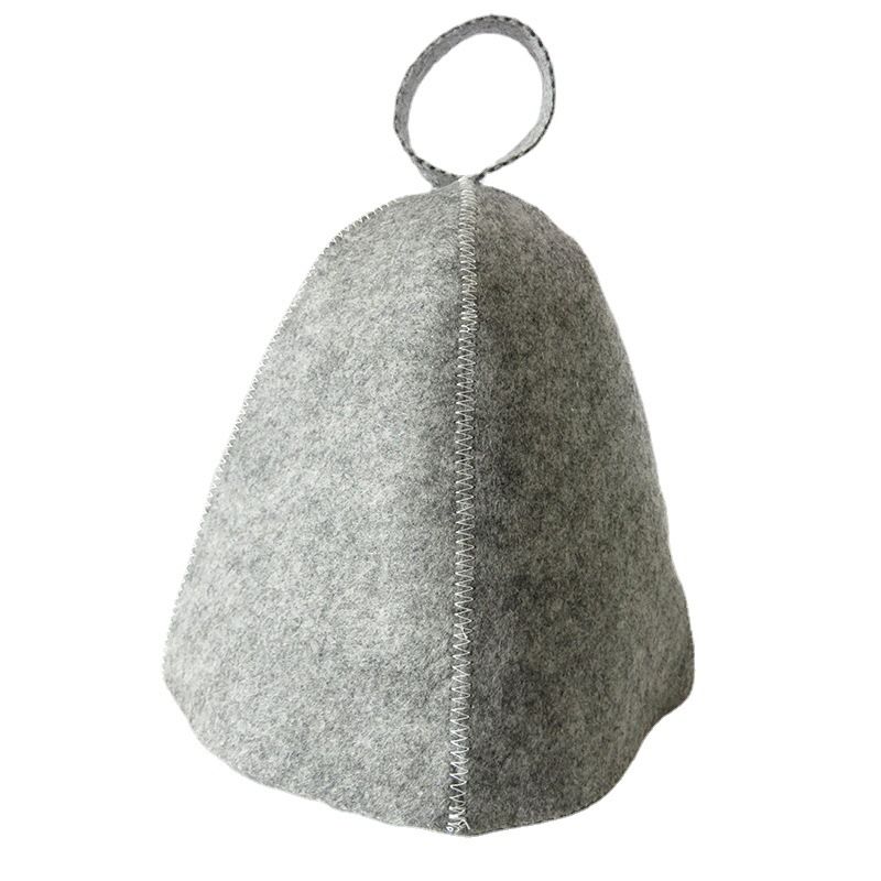 Felt Shower Cap Smooth Thick Bathroom Sauna Absorb Moisture