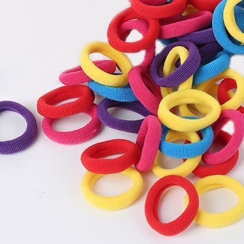 Elastic Hair Ties - 30 Pcs Per Pack -3 Packs