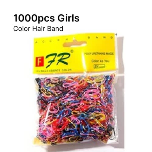 1000pcs Tiny Multi-color Girls Hair Band