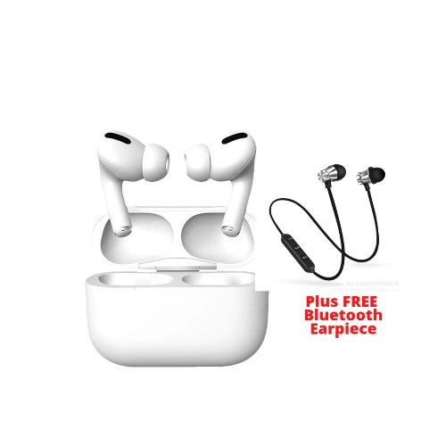 Air Pro Inpods 13 Plus Earbud + Free Double Ears Bluetooth Earpiece