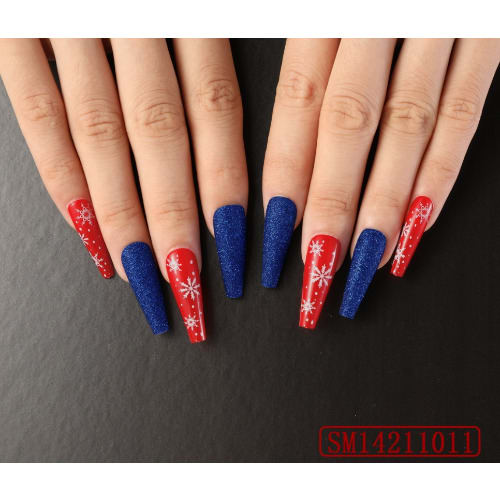 Ballet Coffin Full Cover Long Press On Nail - Sm14211011  - 24 Pieces