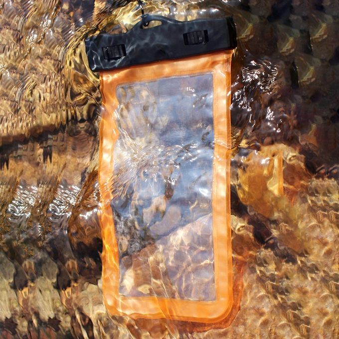 Swimming Bags Mobile Waterproof Bag PVC Phone Case For All Models Orange