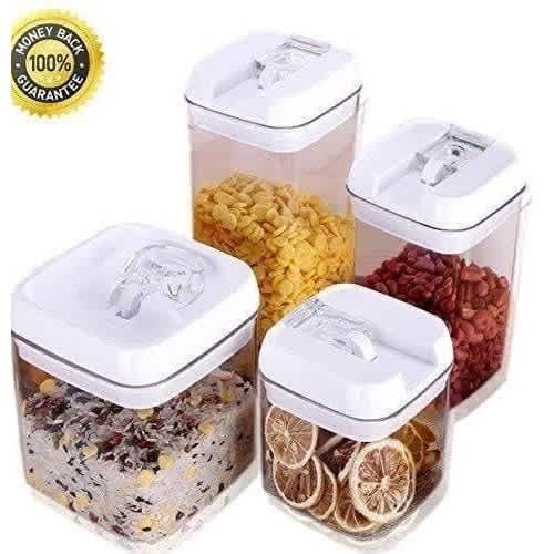 A&s Easy Lock Airtight Kitchen Storage Containers - Set Of 4