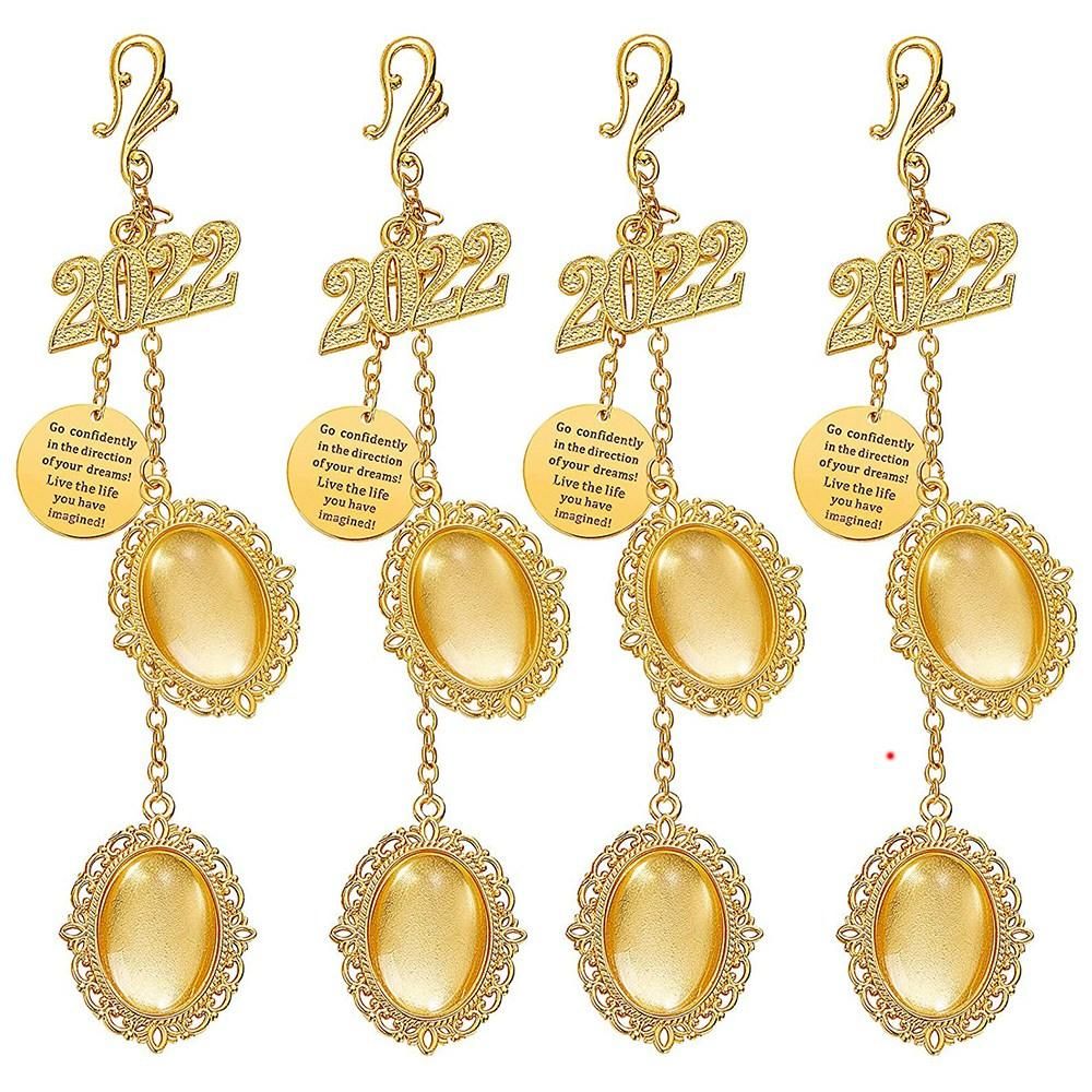 4 Pcs Graduation Cap Memorial Photo Chain 2022