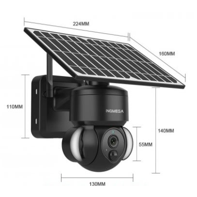Solar Battery Floodlight Ptz Camera