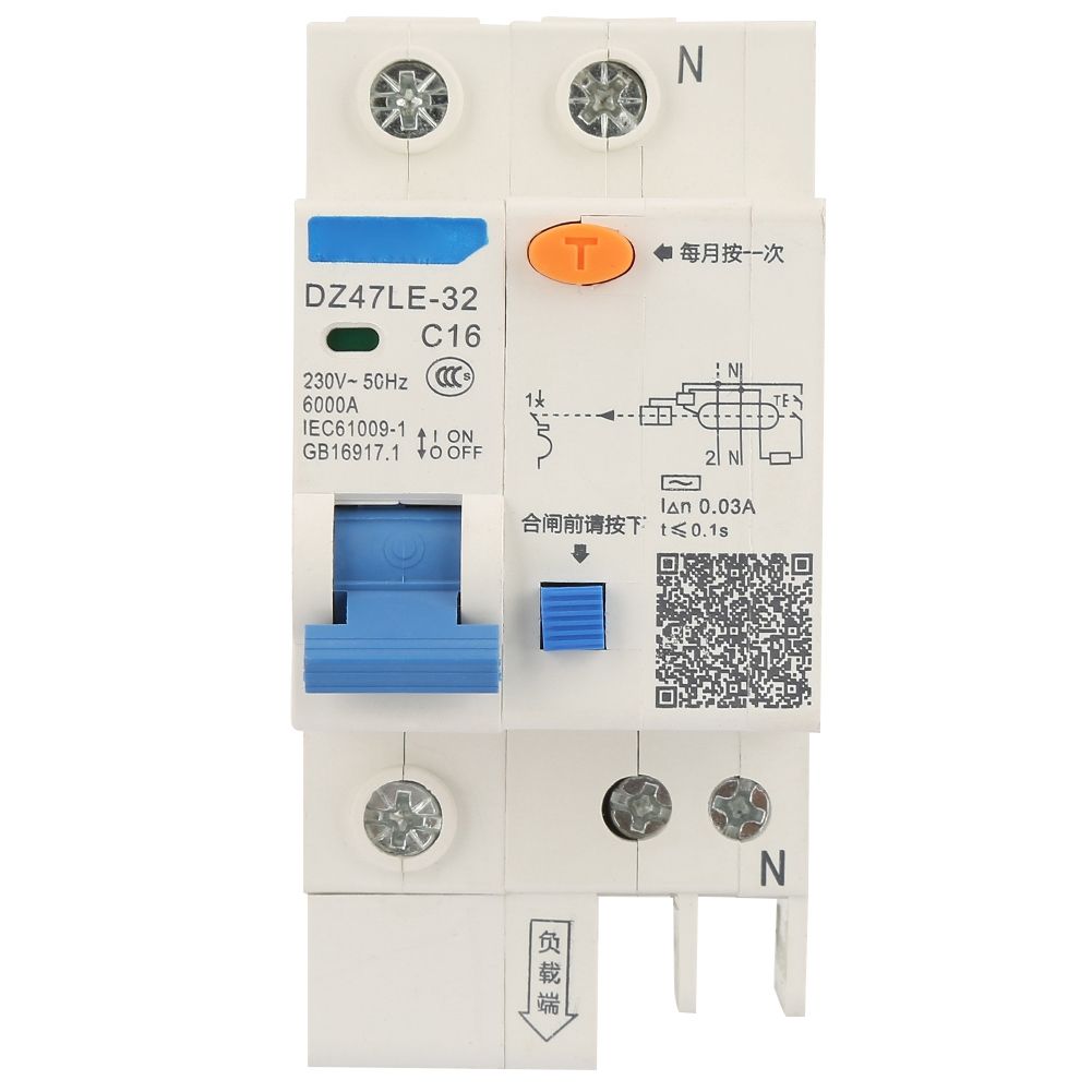 DZ47LE-32 1P+N 16A 20A 230V Earth Leakage Ty Protection