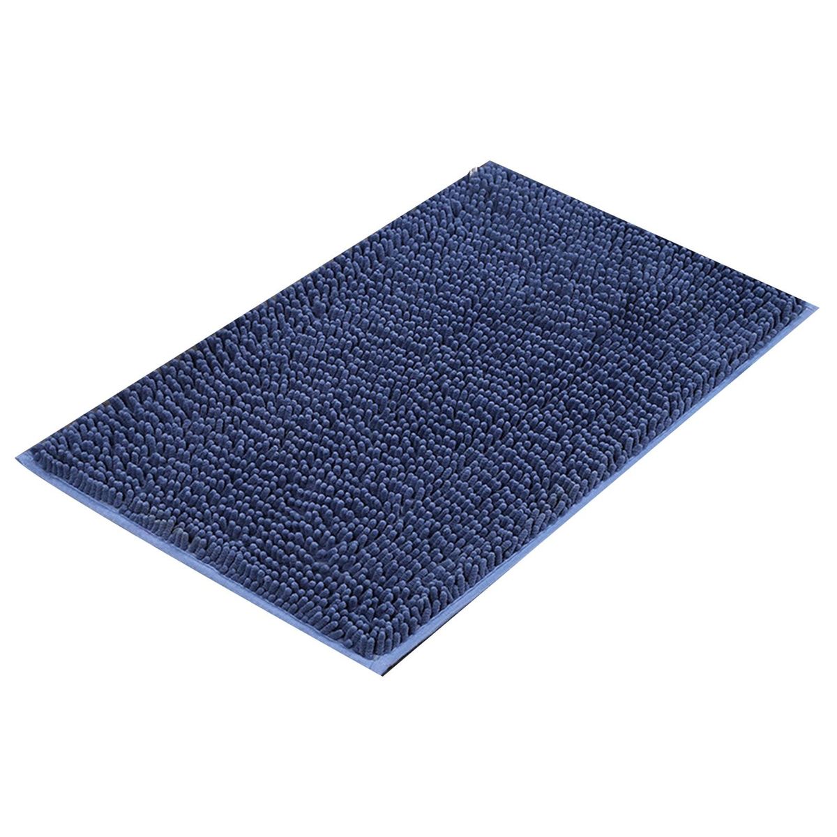 Floor Mat Shower Toilet Hallway Short Velvet Floor Rug Blue