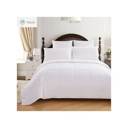 Duvet Bedsheet And 4 Pillowcases - White