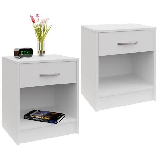 Bedside Drawer & Night Stand -2 pieces