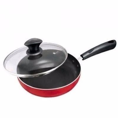 Non Stick Fry Pan  With Glass Cover  - 22cm