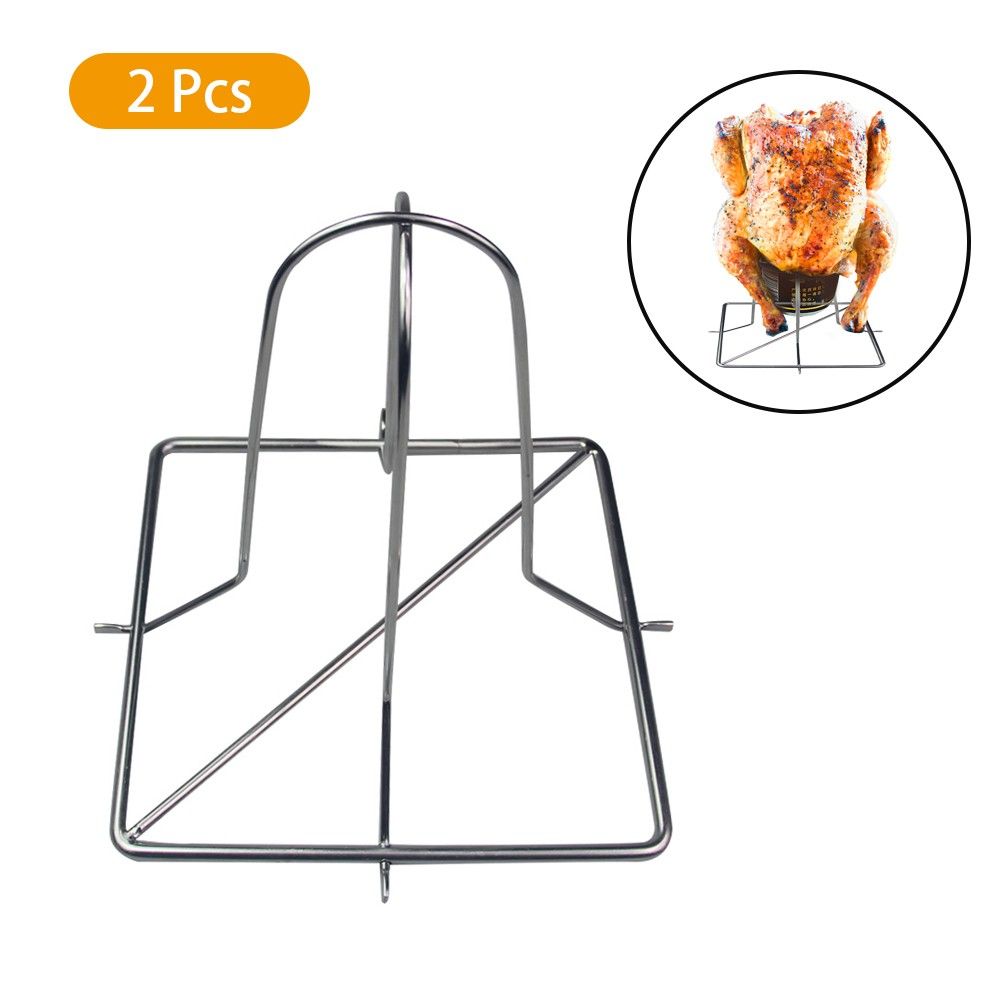 Stainless Steel Beer Can Chicken Rack Holder Beer Chicken