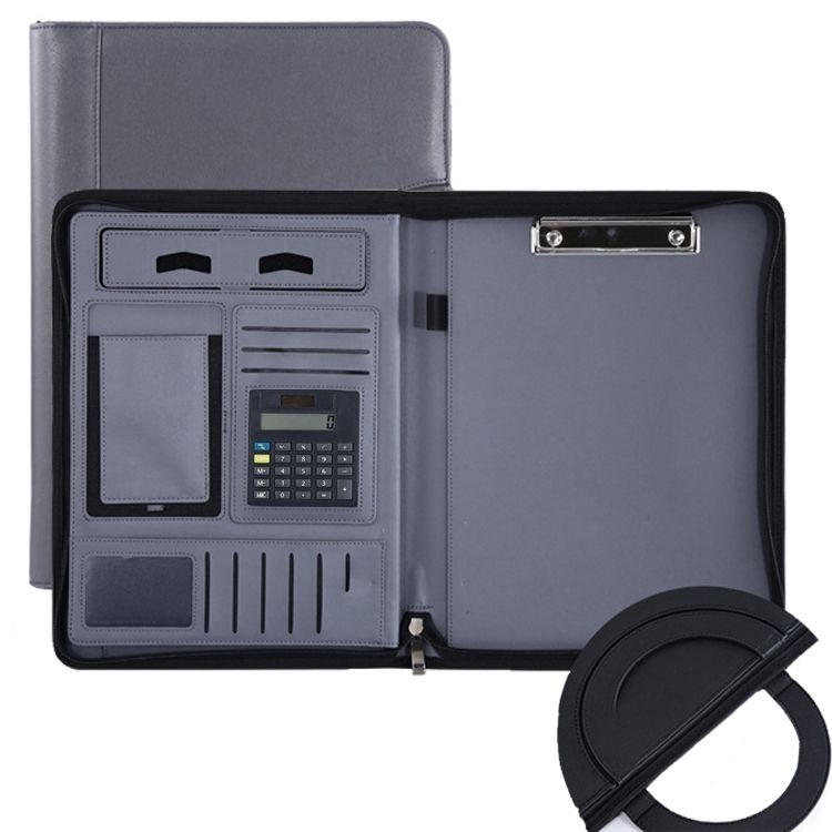 Folder No Chargeable With Calculator No Memo Pad (Gray)