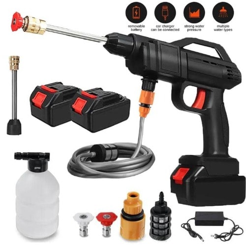Rechargeable Cordless Pressure Washer - 48V Double Batteries