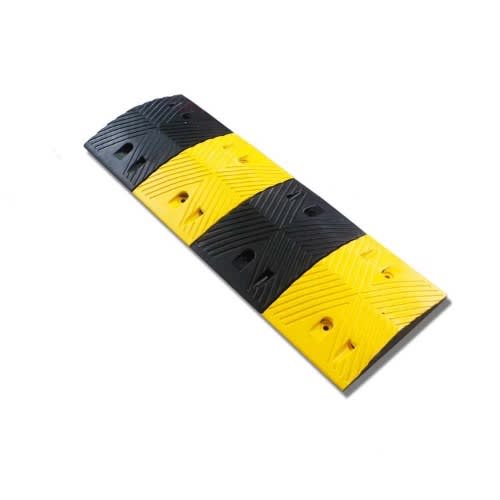 1m Yellow Heavy Duty Rubber Speed Bump