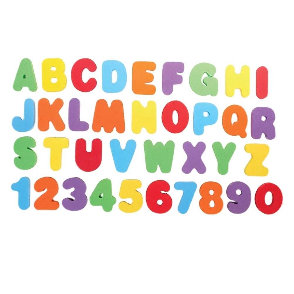 2 Sets Baby Toys Educational Numbers Letter Bathing English Name Letters 0 6 months Games 12