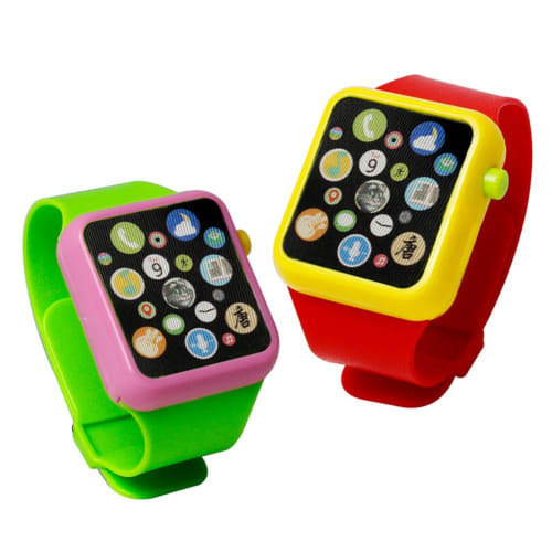 Set of 2 Kids Early Education 3D Touch Screen Smart Watch - Green  Red
