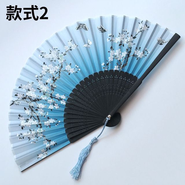 Fan Bambu Fans Main Bamboo Hand Japanese Waaiers Wedding Fold Antique Chinese Vintage Gift Folding Eventail Children Fan A