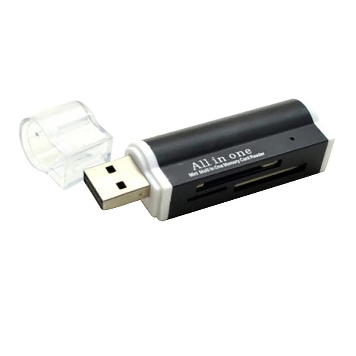 Mini USB 2.0 Multi-Function High Speed Micro-SD TF MMC-Black