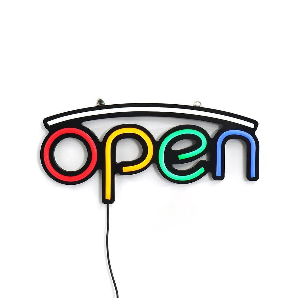 Led Displaying Sign Ultra Window Store Open Light Neon
