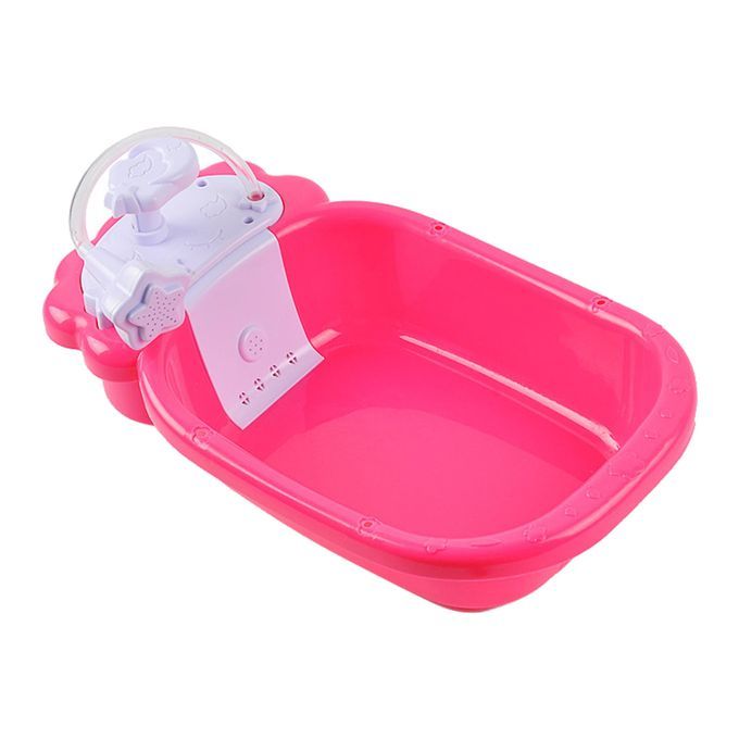 Doll Bath Play Tub With Shower Pretend Play Infant Baby Only Bathtub