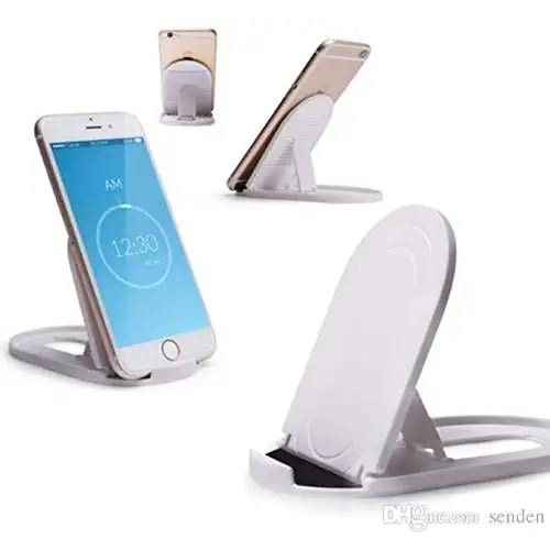 Folding Phone&tablet Stents Plastic Phone Erect Holder-white