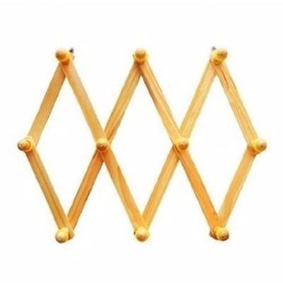 Polished Wooden Wall Bag Hanger