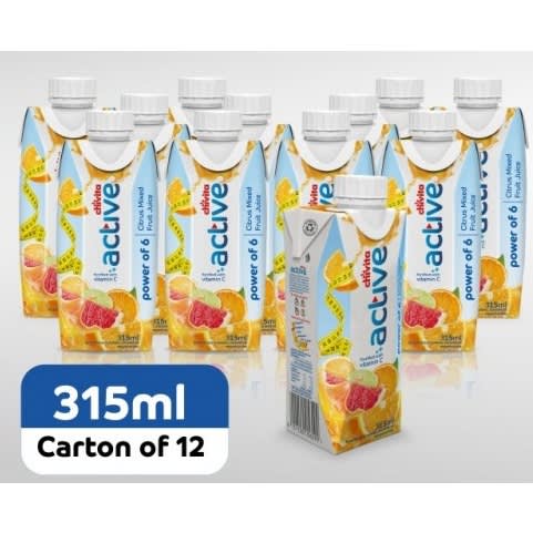 Active Citrus Mixed Fruit Juice - 315ml &times; 12Pieces