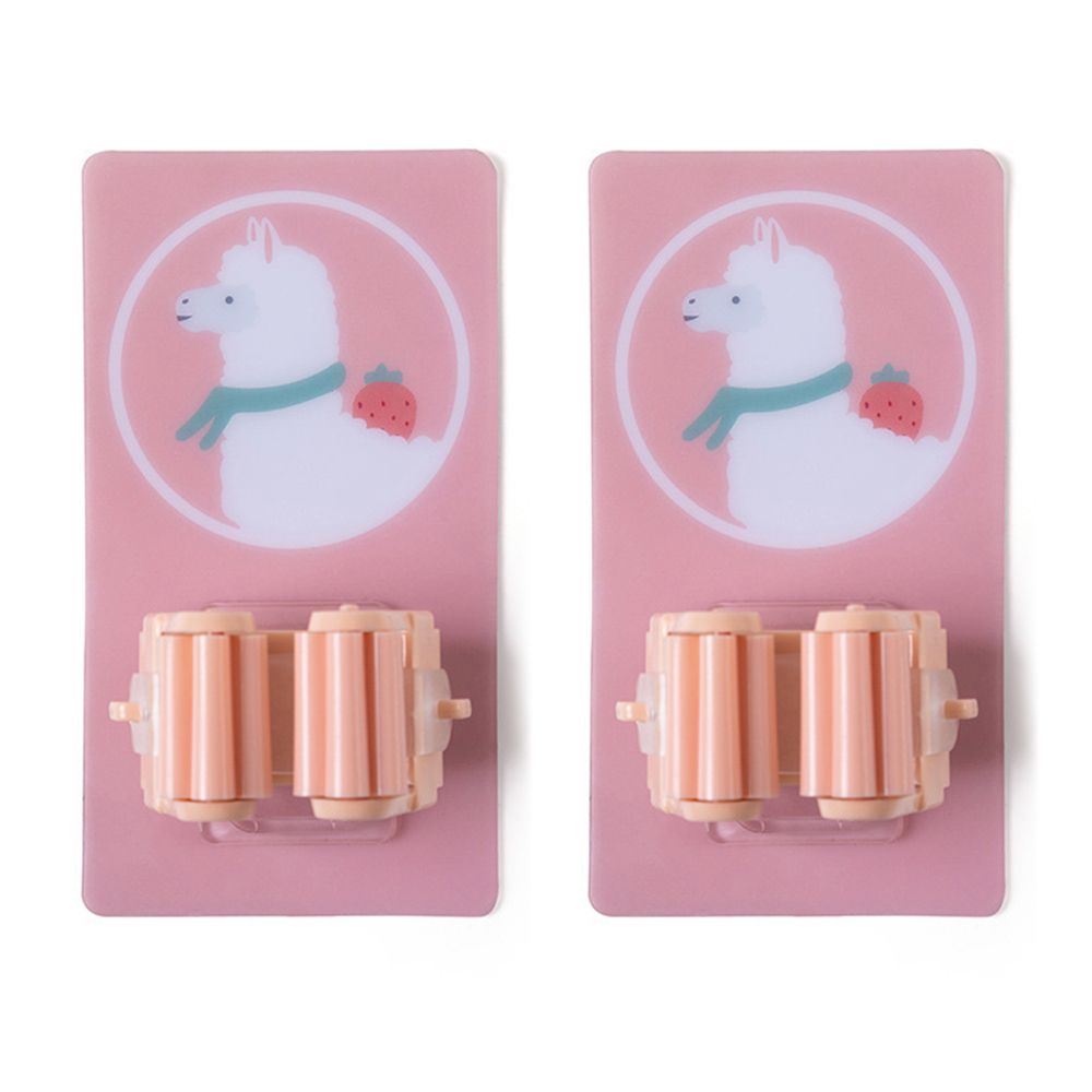 Mop Broom Holders Self Adhesive Wall Mounted Cartoon Mops