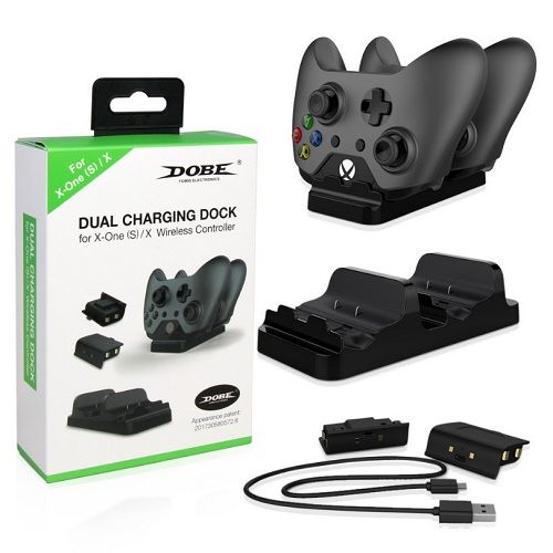 Xbox One/X/Slim Dual Charger With Dual Rechargeable Battery
