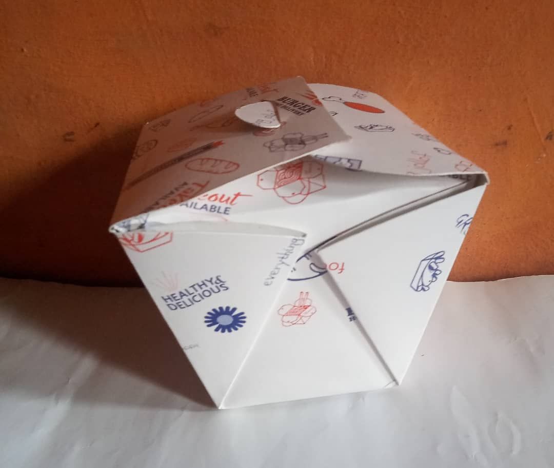 Small Paper Lunch & Small Chops Box For General Takeout Food